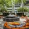a fountain in a courtyard